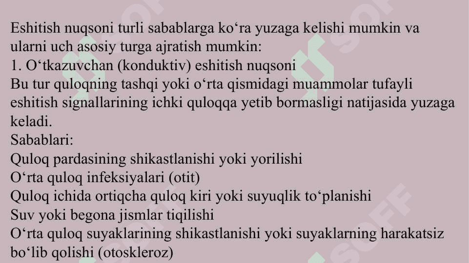 Bolalarda eshitish nuqsonining kelib chiqish sabablari va turlari 5