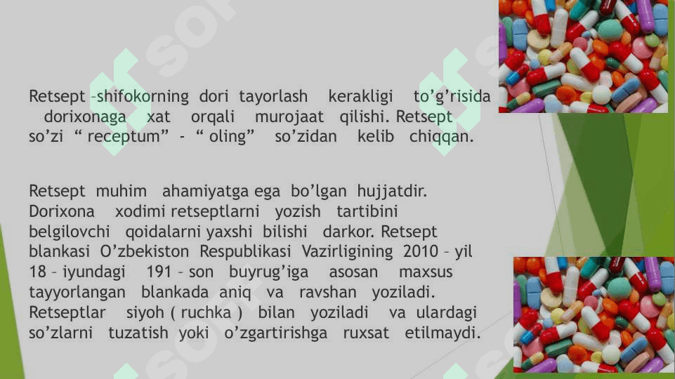 Retsept tarixi 2