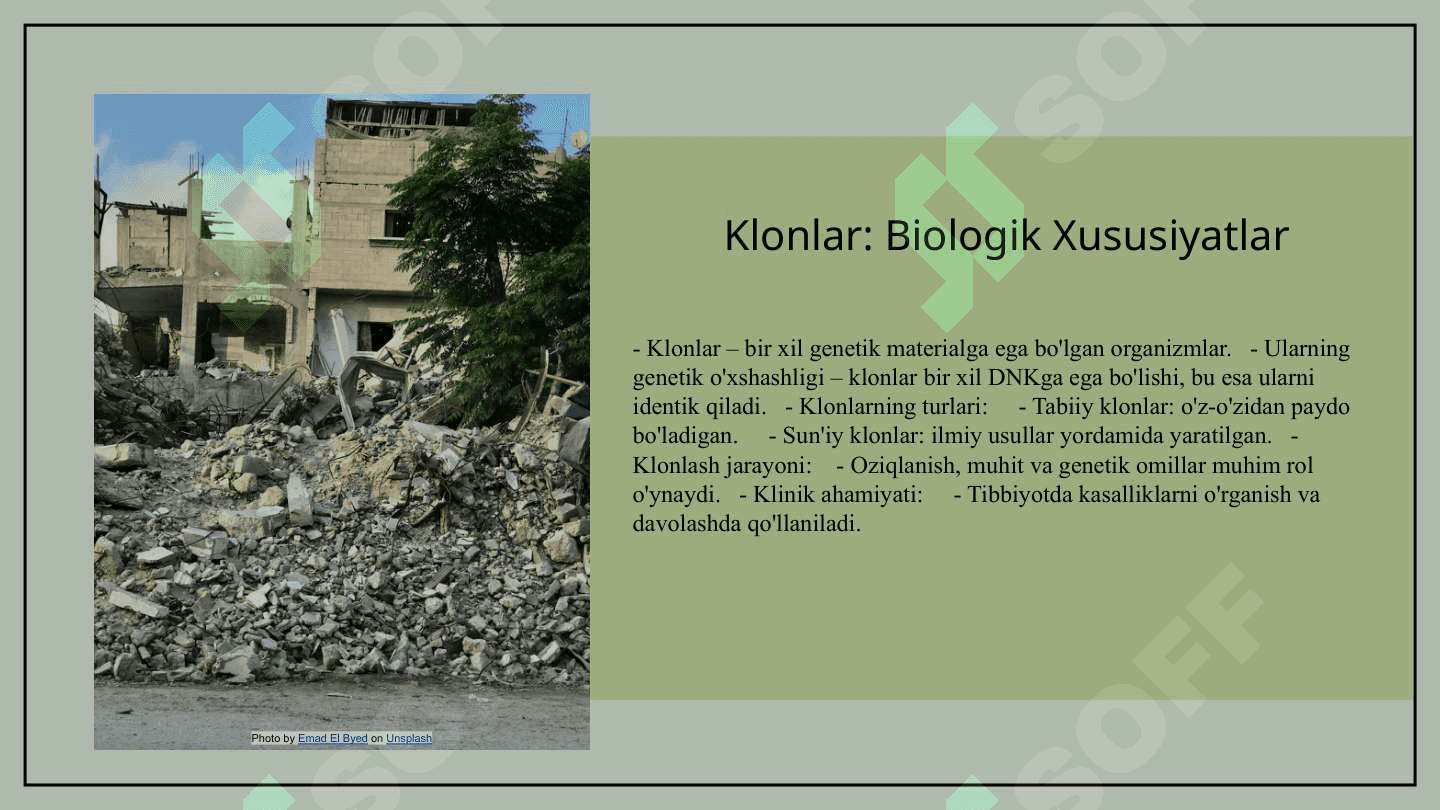 Klonlar , klonlashtirish va ularning klinik ahamiyati 3
