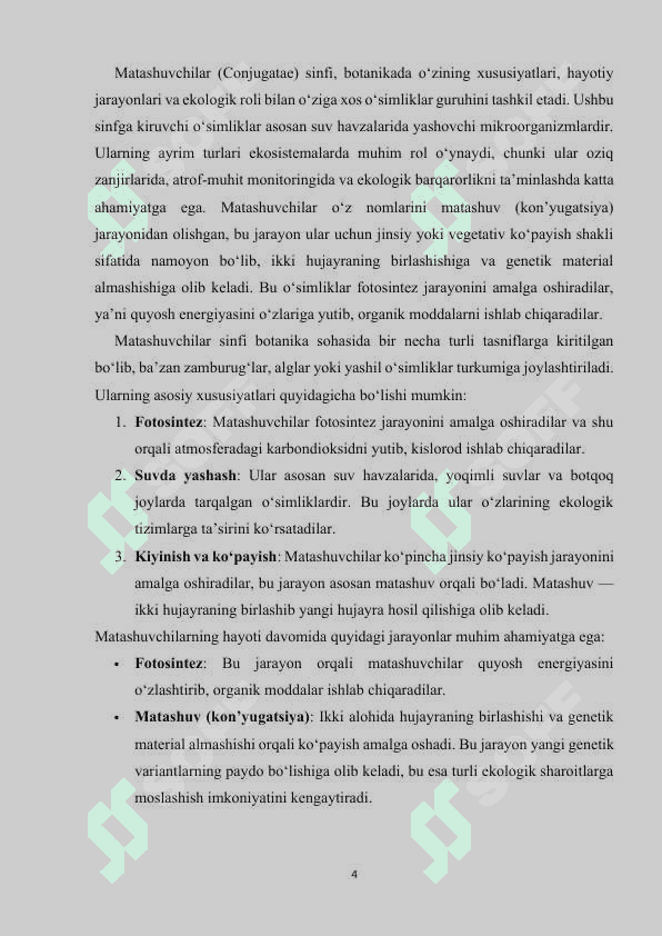 Matashuvchilar sinfi 4