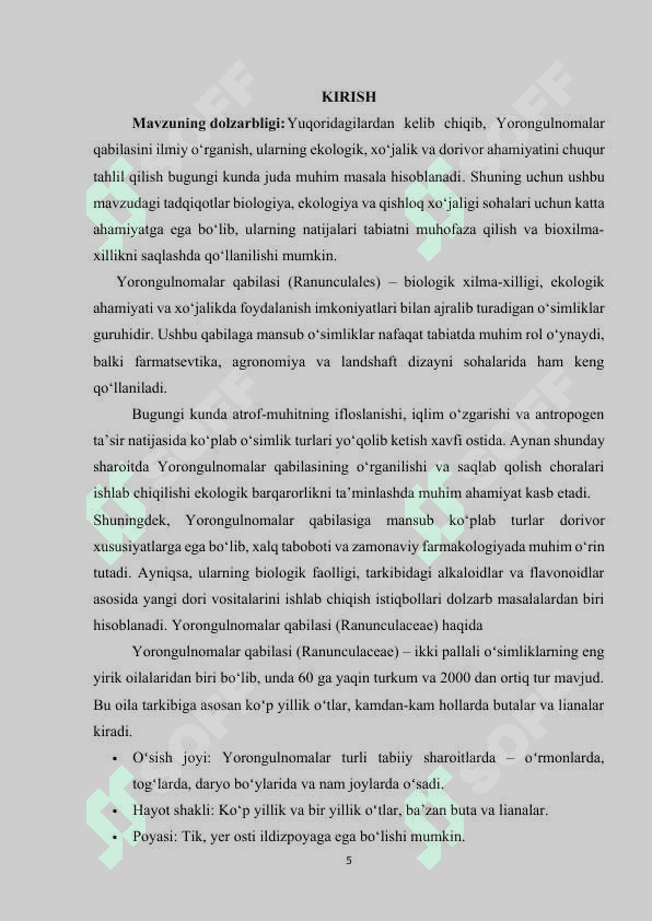 Yorongulnomalar qabilasi 5