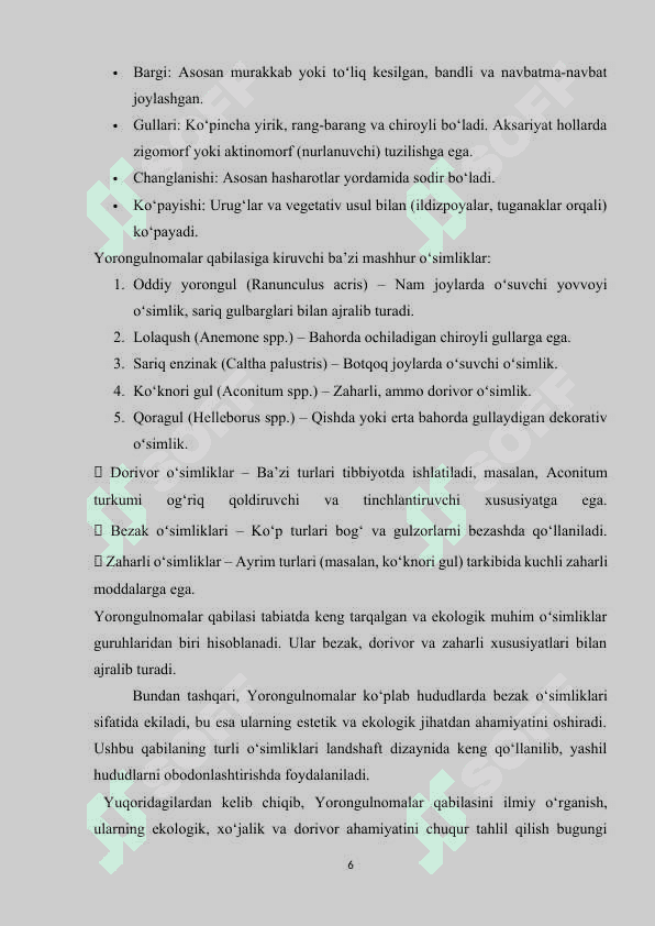 Yorongulnomalar qabilasi 6