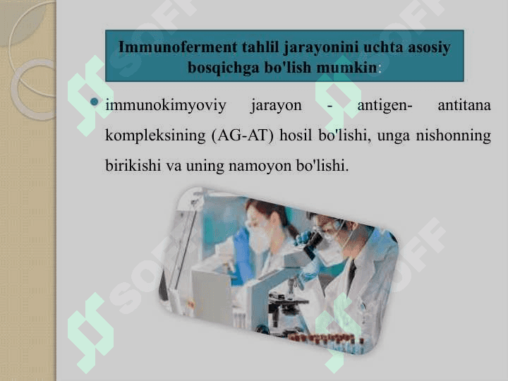 Serologik tekshirishning immunoferment usuli (ELISA) 5
