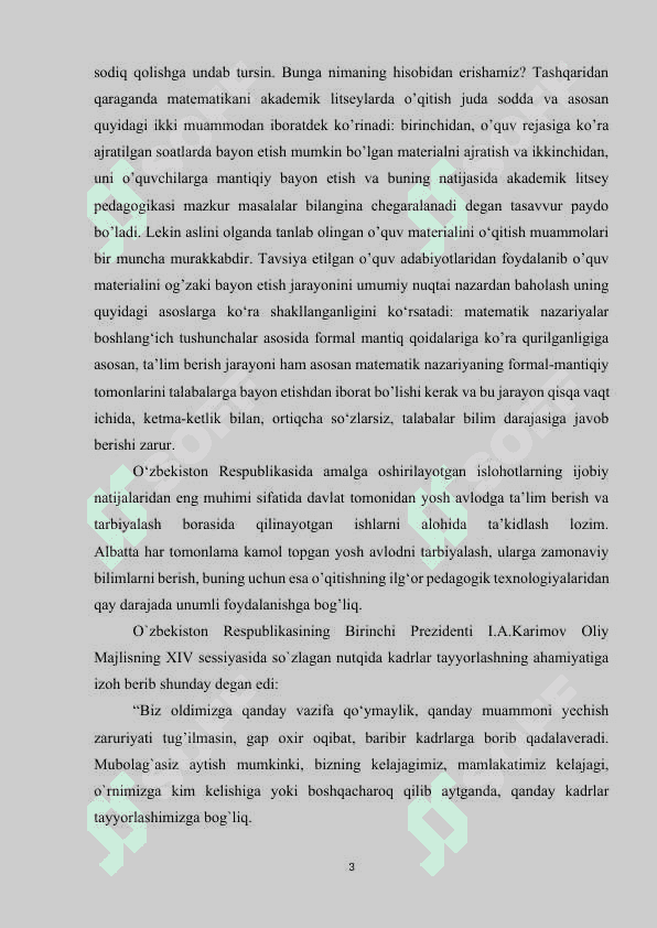 Tekislikda to'g'ri chiziqlarning umumiy tenglamasi.Kurs ishi 3