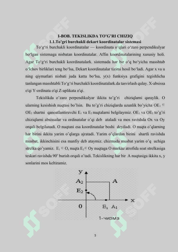 Tekislikda to'g'ri chiziqlarning umumiy tenglamasi.Kurs ishi 5