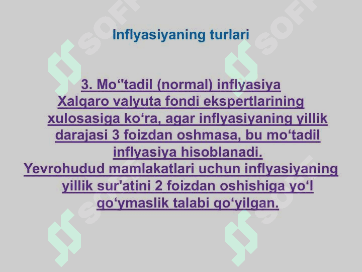 Inflyasiya va unga qarshi kurashish yo‘llari 7
