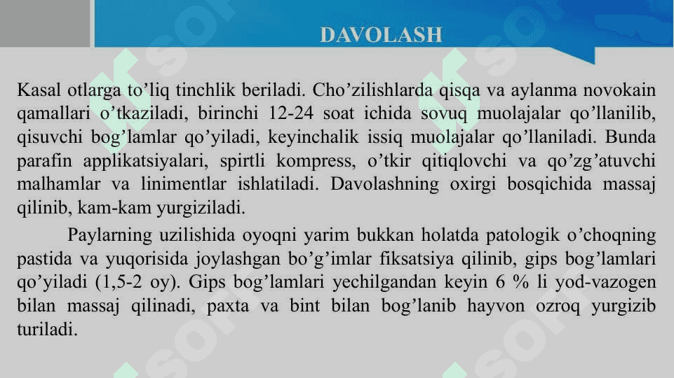 Otlarda uchraydigan pay kasalliklari 5