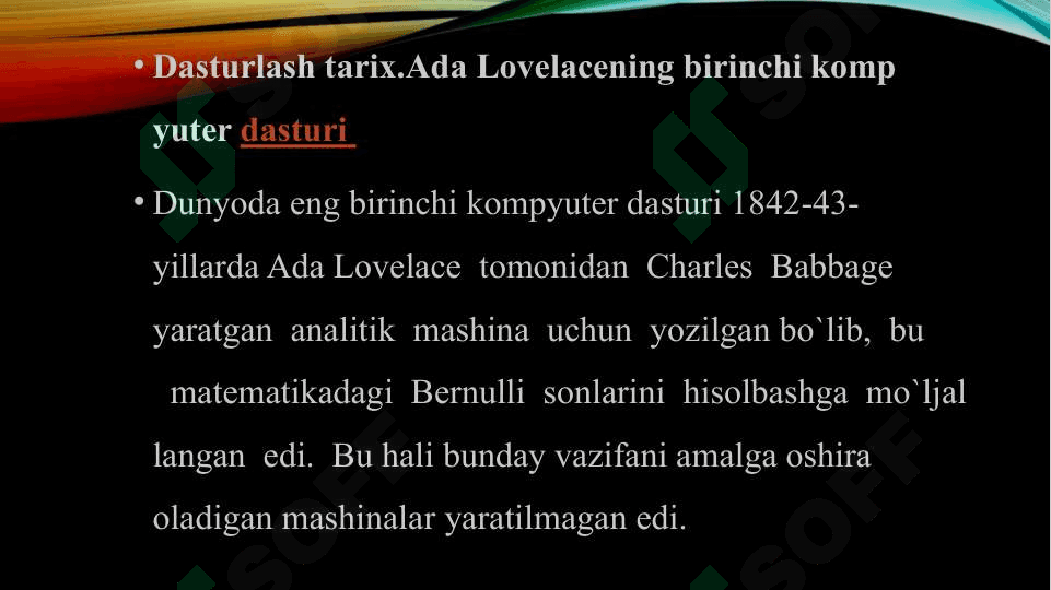 Zamonaviy dasturlash texnologiyalari 3