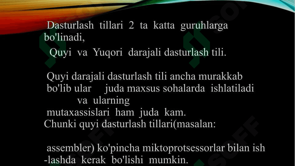 Zamonaviy dasturlash texnologiyalari 4
