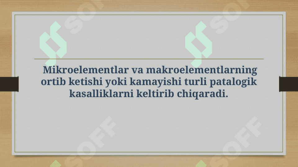 Mikroelementozla r. Ftor , Kalsiy miqdorining oshib ketishi 6