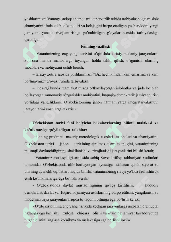 “O’ZBEKISTONNING ENG YANGI TARIXI” O’QUV FANINING PREDMETI, MAQSADI VA VAZIFALARI, NAZARIY-METODOLOGIK TAMOYILLARI. 3