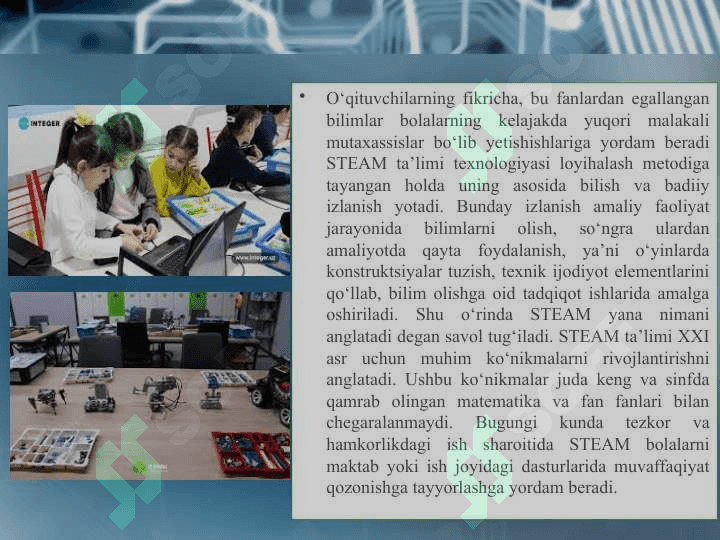 Maktabgacha ta`lim tashkilotlari pedagoglarining Digital kompetansiyalari (raqamlashtirish texnologiyalari) . 8