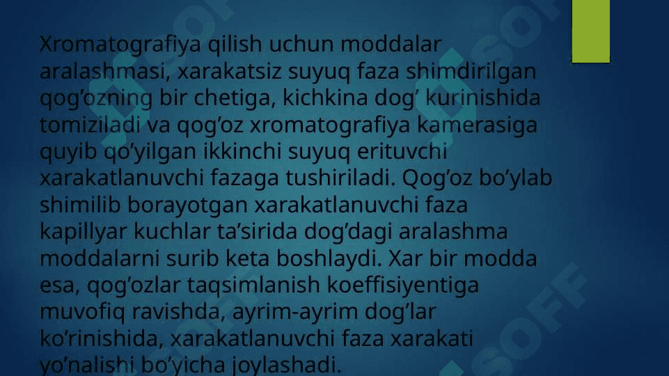 Qog'ozli Xromotografiya 7