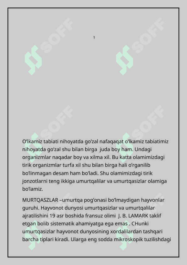 UMURTQASIZ HAYVONLAR AZOLAR TIZIMI EVOLUTSIYASI 3