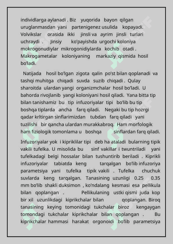 UMURTQASIZ HAYVONLAR AZOLAR TIZIMI EVOLUTSIYASI 8