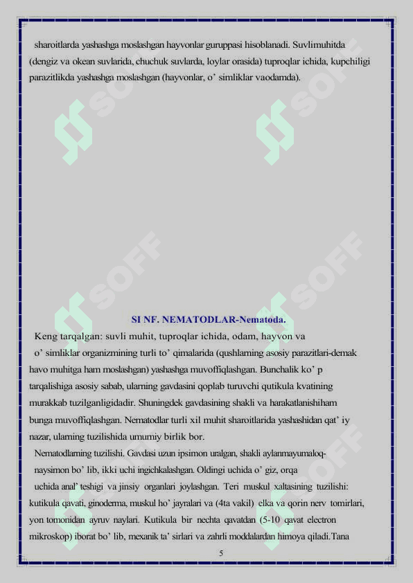 Parazit chuvalchanglar 5