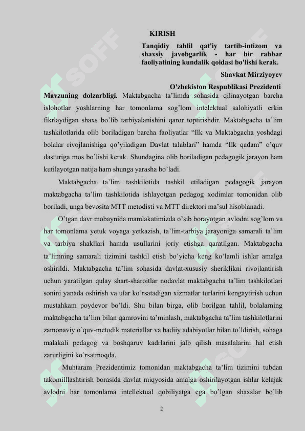 Direktor  maktabgacha ta’lim muassasasi rahbari 2