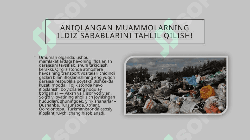 Atmosfera havosini ifloslantiruvchi ishlab chiqarish obyektlari 4