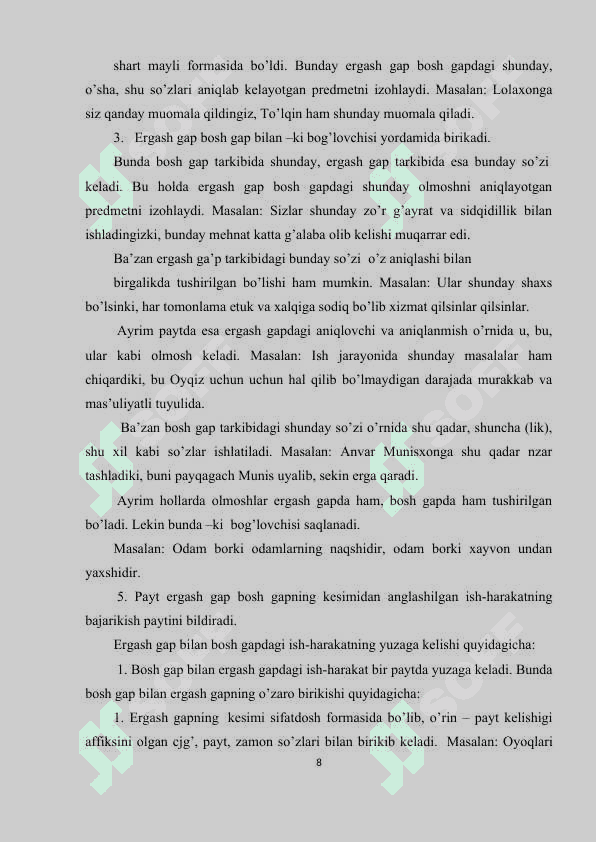 Ergashgan qo‘shma gap haqida ma’lumot 8