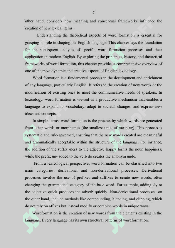 Types of word formation in English lexicology 7