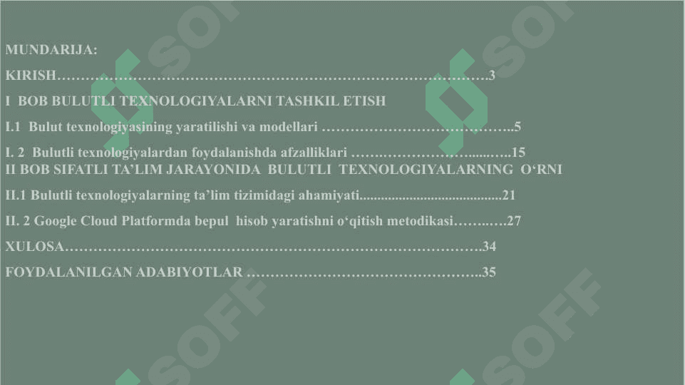 Bulutli texnologiyalar va ularni oʻquv jarayonida qoʻllash 2