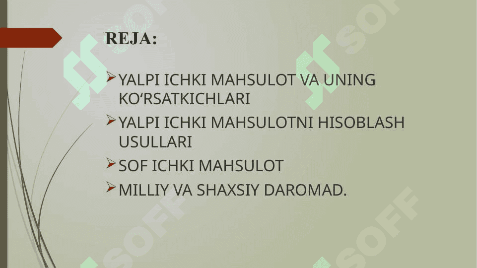 YALPI ICHKI MAHSULOT HAJMINING O‘ZGARISHI 2
