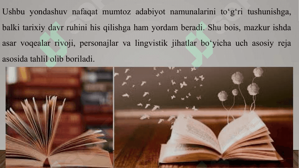 Mumtoz asarlarni sharxlab oʻrganish. Lugʻat ustida ishlash. ("Boy ila xizmatchi" asari misolida) dramatik asarlar taxlilida voqea va personajlar 4