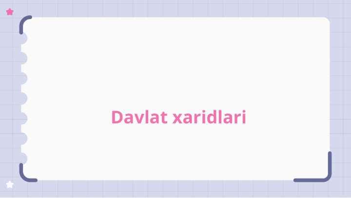 Davlat xaridlari 1