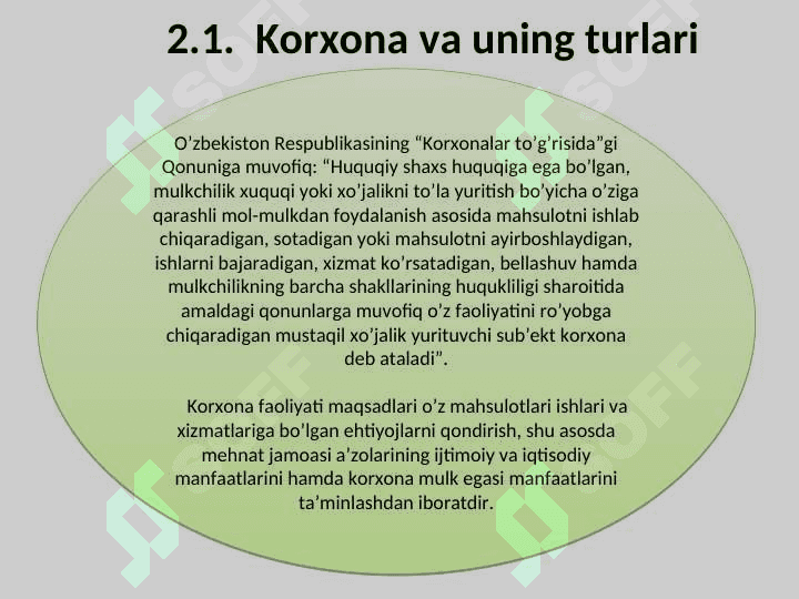 Korxona va uning personali 2