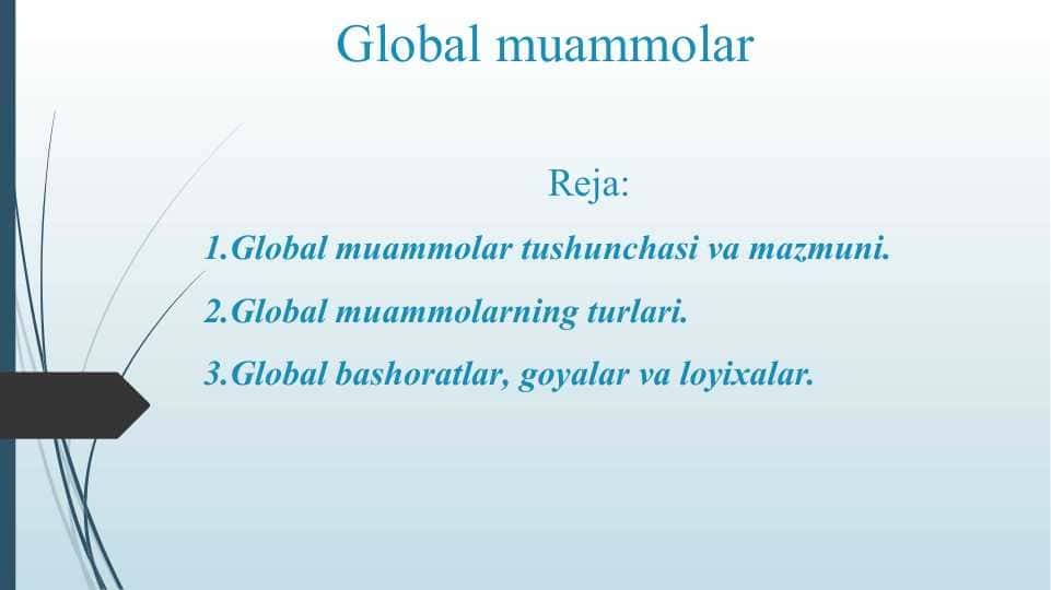 Global muammolar