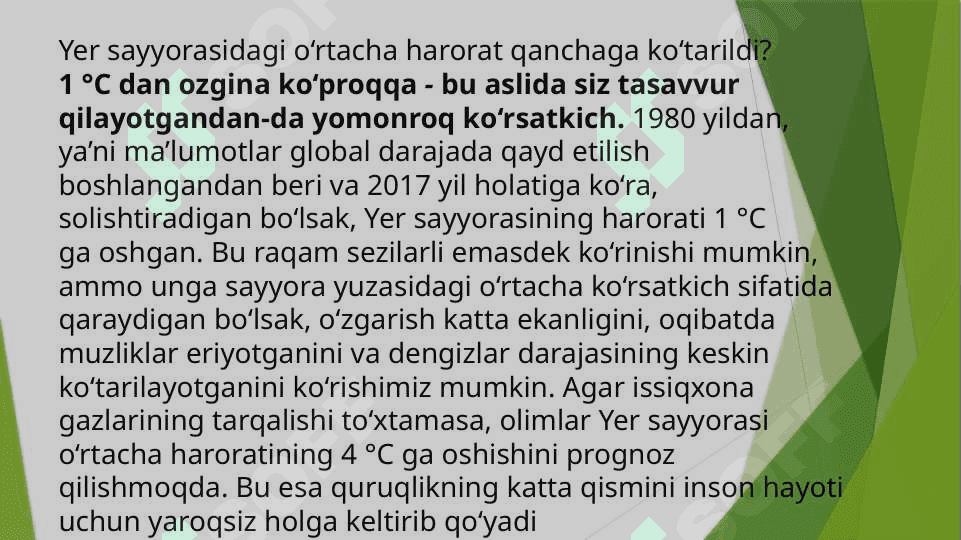 Iqlim o‘zgarishlariga sabab bo‘ladigan issiqxona gazlarini o‘rganishIqlim o‘zgarishlariga sabab bo‘ladigan issiqxona gazlarini o‘rganish 2