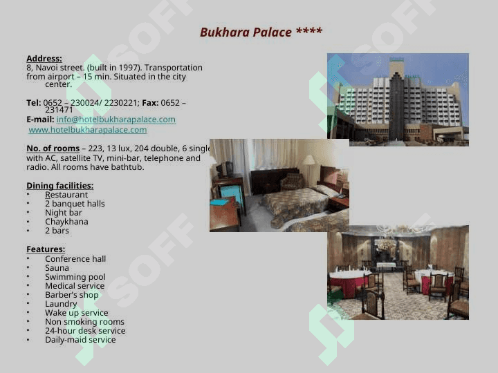 HOTEL IN UZBEKISTAN 5
