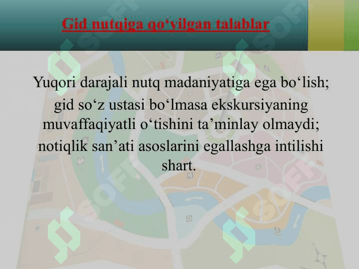 Gid nutqiga qo‘yilgan talablar 2