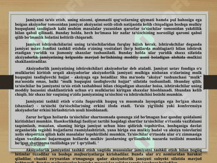 korporatsiyalarni ta’sis etish 5