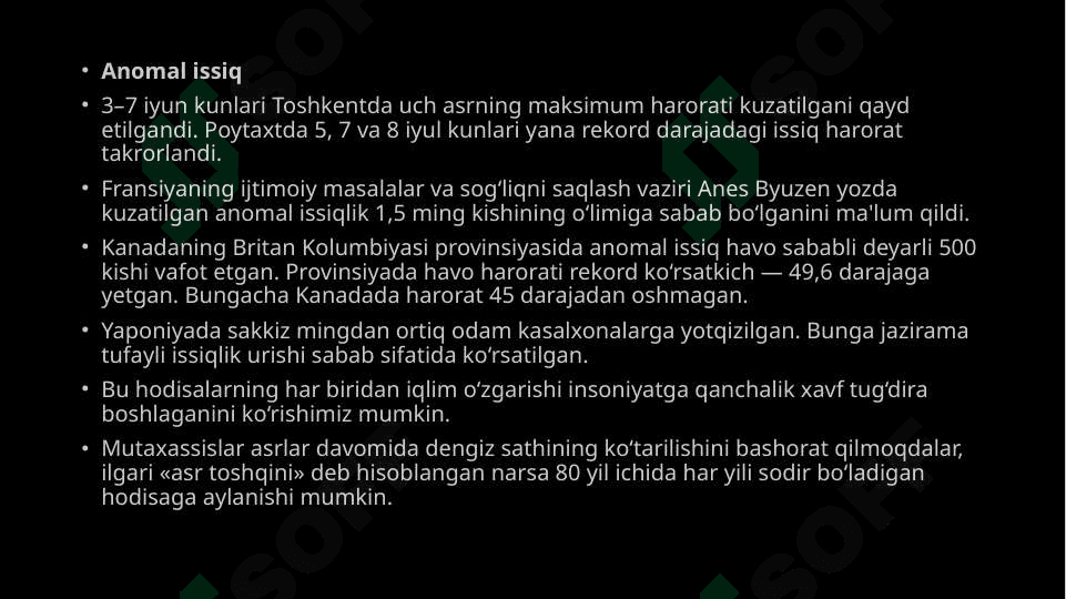 Iqlim o’zgarishiga sabab bo’ladigan issiqxona gazlarini o’rganish 3