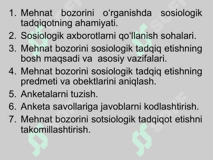 Mehnat bozorining sosiologik tadqiqoti 2