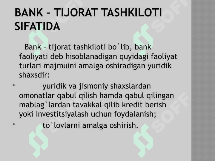 tijorat banklarining huquqiy asoslari 3