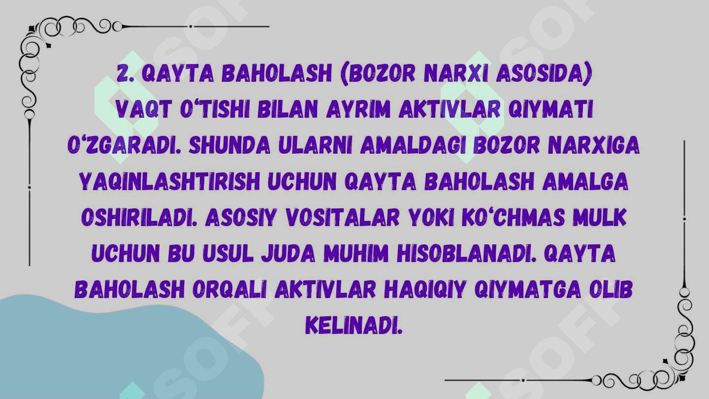 Buxgalteriya hisobida baholash 7