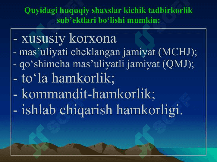 Xalqaro biznesning tashkiliy shakllari hamda uning asosiy yo’nalishlari 3