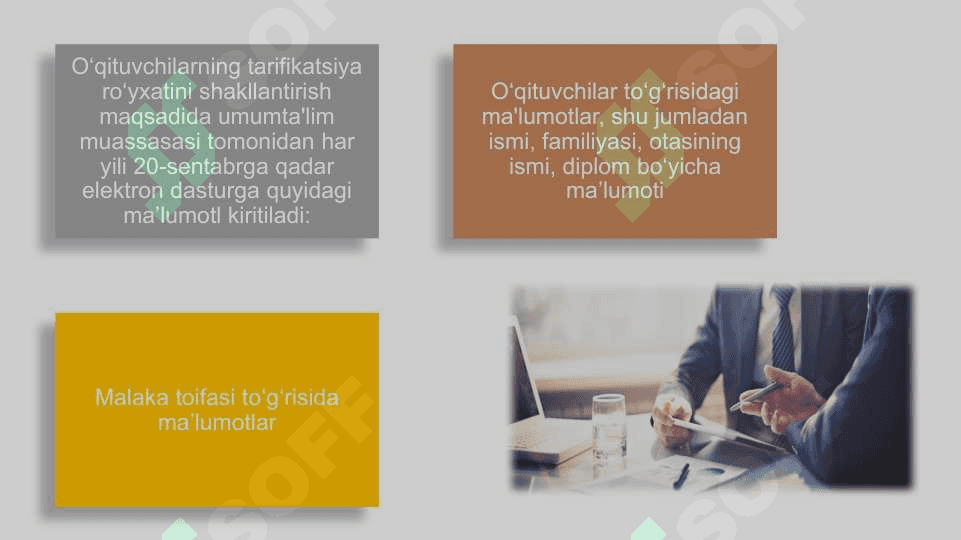 Xodimlar mehnatiga haq toʻlash va tarifikatsiyalarni meʼyor asosida tuzish amaliyoti 4