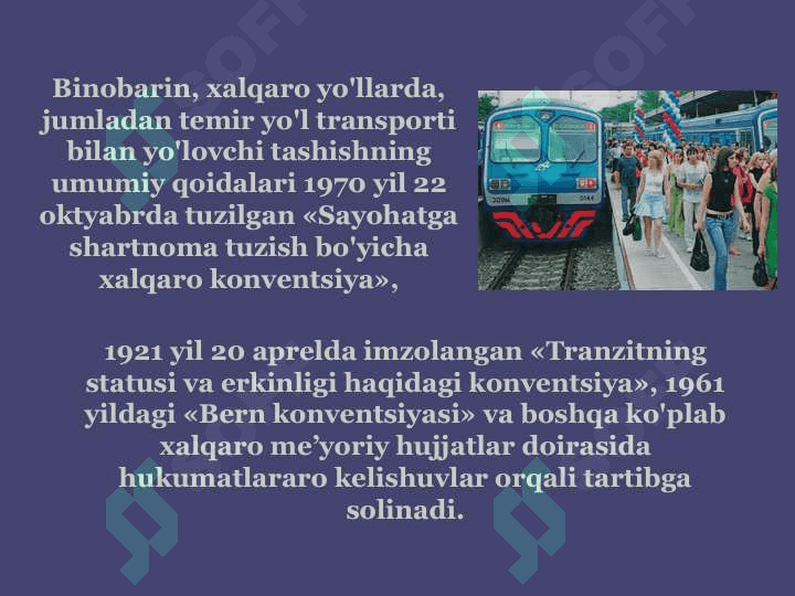Turizmda temir yo'l xizmatlarini tashkil etish 3