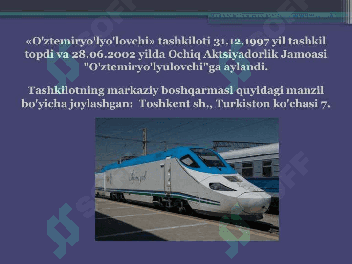 Turizmda temir yo'l xizmatlarini tashkil etish 4