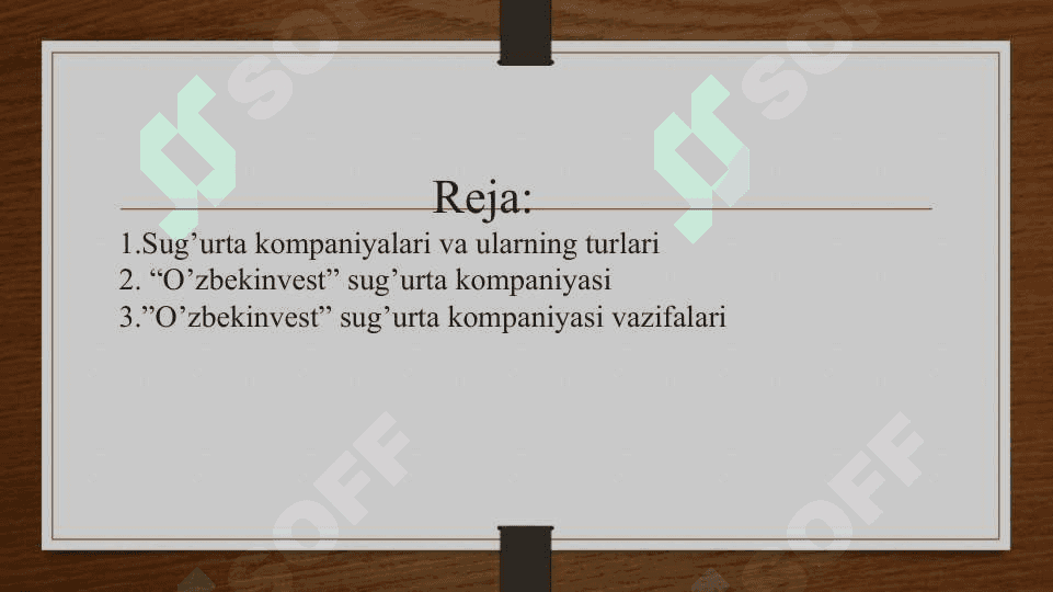 SUG’URTA KOMPANIYALARI 2