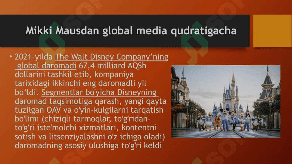 Walt Disney kompaniyasi - statistika va faktlar 3