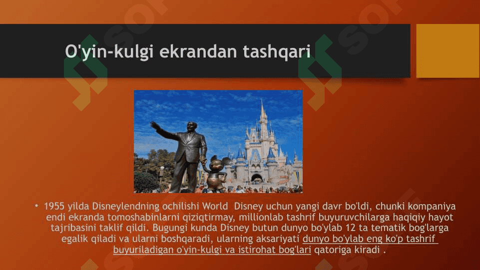 Walt Disney kompaniyasi - statistika va faktlar 7