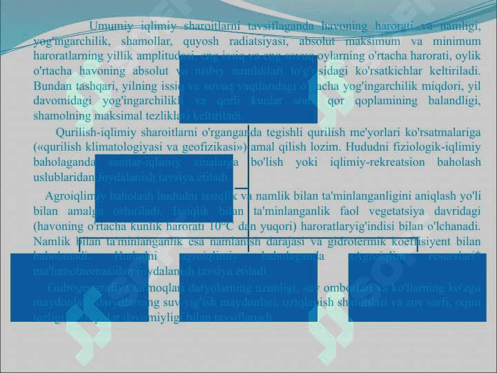 Tuman rejalashtirish tizimi asoslari 8