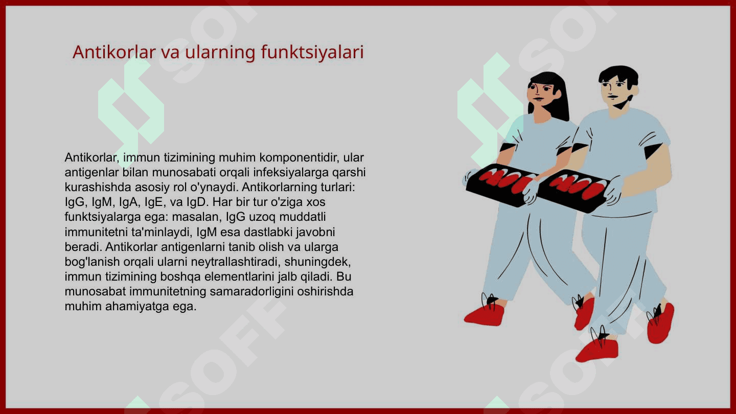 Antigenlarning antitanalar bilan munosabati 5