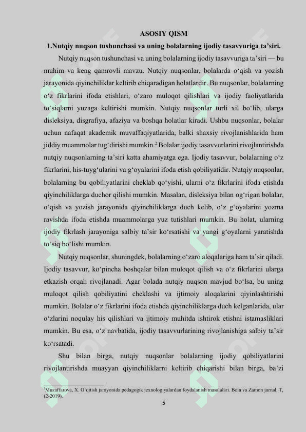 Nutqida nuqsoni bo‘lgan bolalarning ijodiy tasavvurini rivojlantirish 5