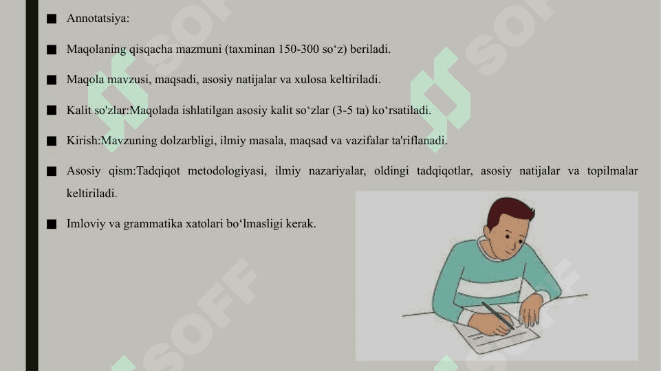 Ilmiy maqolani rasmiylashtirishga doir talablar 4