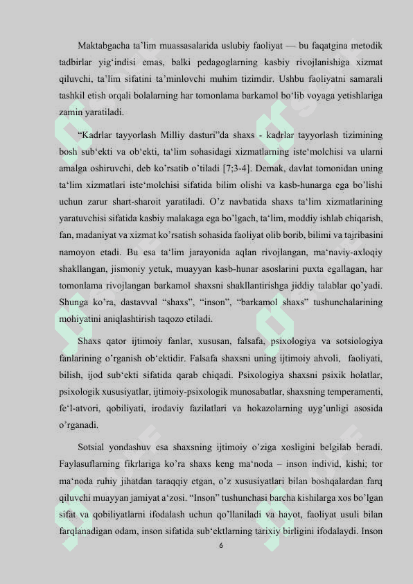 USLUBIY FAOLIYATINING ASOSIY YO'NALISHLARI,METODIK XIZMAT MAQSADI,METODIK XIZMAT VAZIFALARI 6